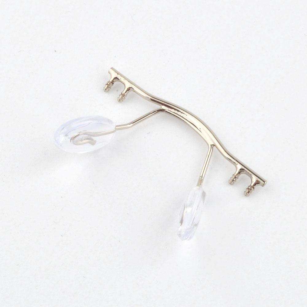 

Retail Eyewear Bridge Replacement For Rimless Frame Stainless Steel Eyewear Nose Bridges With Nose Pad NB015