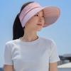 Telescopic board empty top hat for women's sun protection, UV protection, beach cycling, sun hat, tidal sun hat
