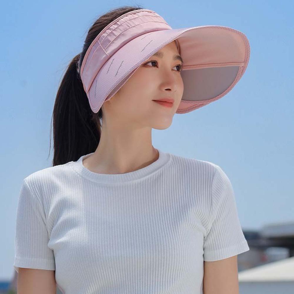 Telescopic board empty top hat for women's sun protection, UV protection, beach cycling, sun hat, tidal sun hat