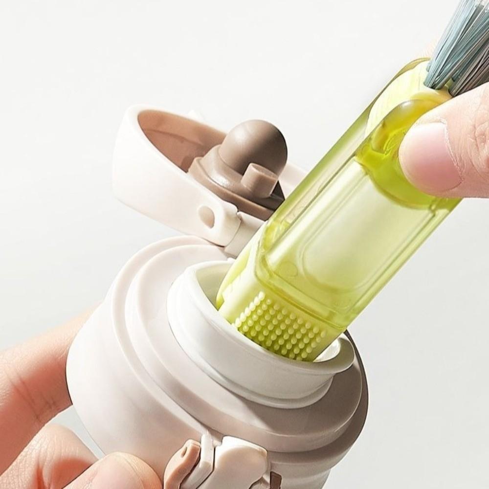 Multifunctional Bottle Gap Cleaner 3 In 1 Bottle Brush Kitchen Tool Straw Cleaning Brush  Household