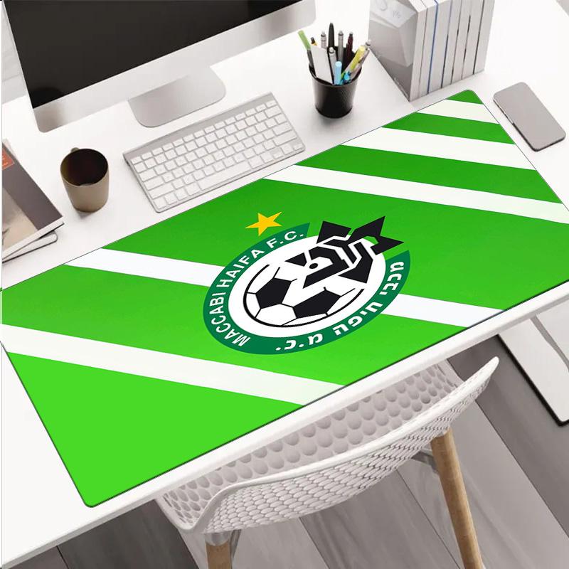 Maccabi Haifa Fc Crest mouse pad, rubber base, esports desk mat, mouse pad for gamers and office use, gaming desk , easy to clean mat