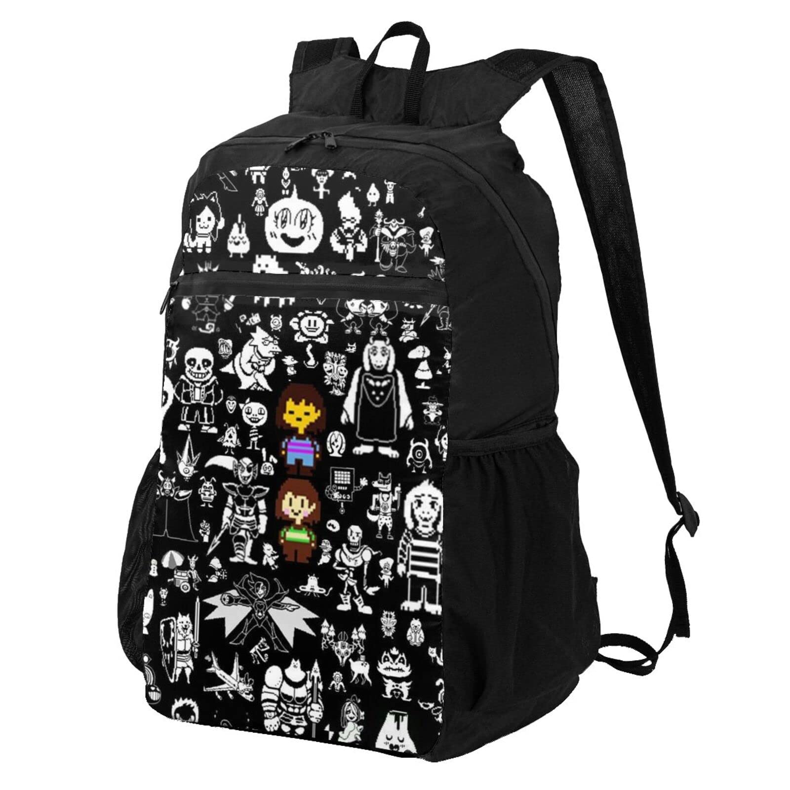 

JMI Undertale Санс Идеальный для бизнеса и большой унисекс рюкзак с водонепроницаемым отделением для ноутбука, USB и наушников, мужской, для поездок на работу, в школу, для путешествий, чёрный
