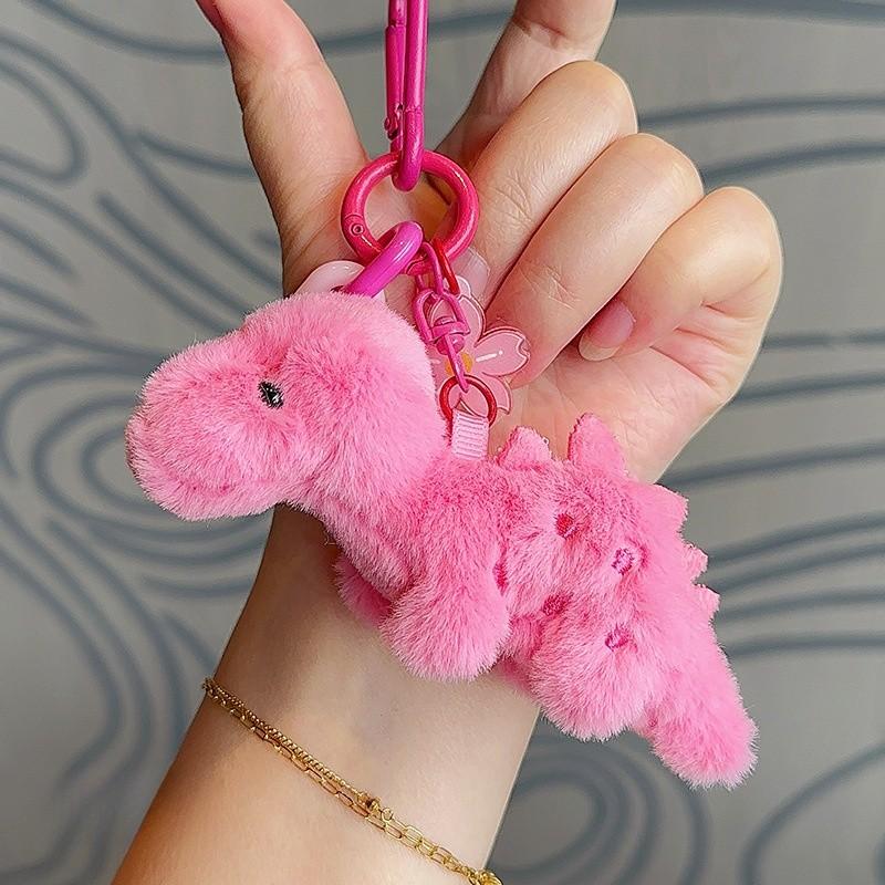 Candy Colored Cute Dinosaur Cartoon Doll Pendant For Backpack Decoration