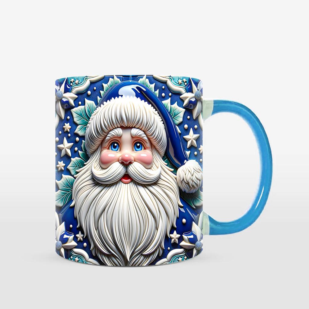 3D Christmas Christmas Santa Claus Ceramic Coffee Mug 2024 Water Cup