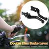 CHICIRIS Motorcycle Levers, 1 Pair CNC Aluminum Alloy Motorcycle Scooter Modification Double Disc Brake Lever (Black)