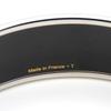 Used HERMES Bangle Emilel GM metal/enamel 38.5g Purple Silver Cloisonne
