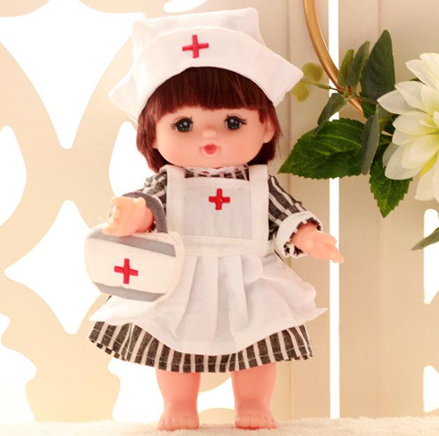 26cm Jointed Doll Compatible with Xiaolemei Clothing and Accessories for Baby Girl Playhouse Dress-Up Practice