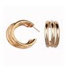 Geometric Statement Earrings Big Earrings for Women Gold Personality Stud Earrings Modern Jewelry Brincos Unusual Earrings