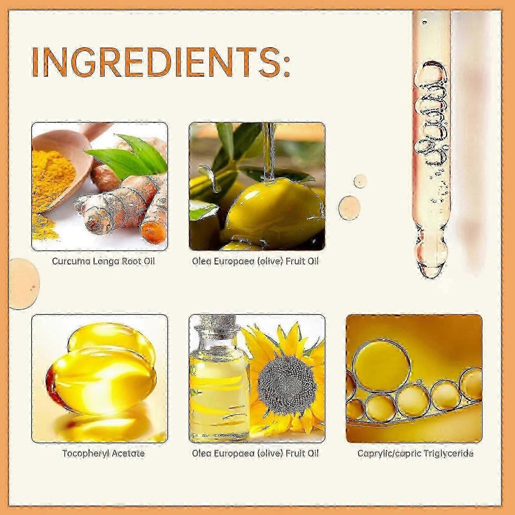 Pack Turmeric Serum For Anti-wrinkle, Turmeric Dark Spot Corrector Serum For