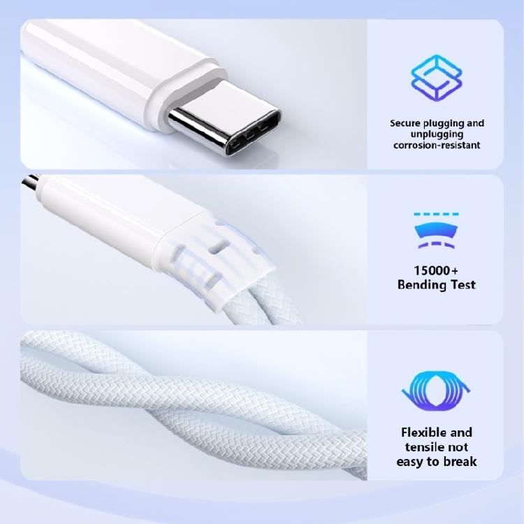 Lightweight USB C to 3.5mm Converter Type C Charging Adapter 2 In 1 with 15W Fast Charging 16bit 48Khz Decoding