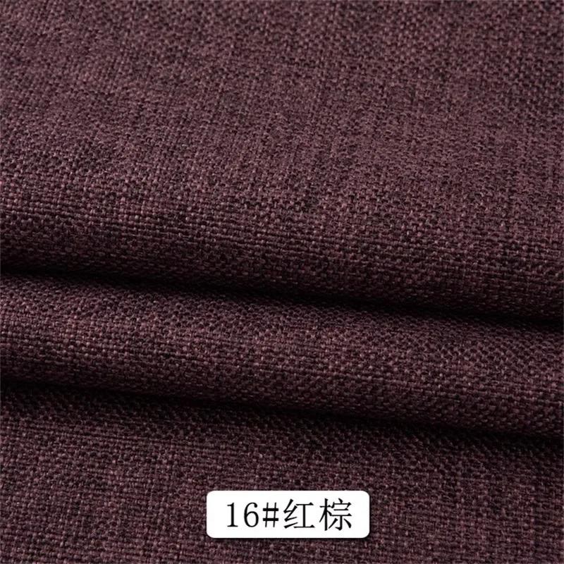 Cotton Linen Style Sofa Fabric By Meters for Upholstery Tablecloth Bag Curtain Pillowcase Diy Sewing Thick Wearable Cloth Plain
