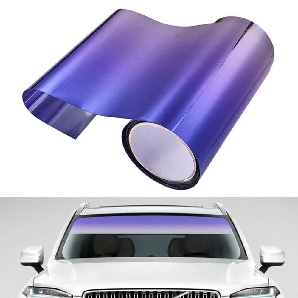 Farbverlauf Bunt Auto Fenster Sonnenschutzstreifen 20x150cm Frontscheibe Schutz Schatten SUV