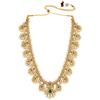 Faux Ruby Faux Emerald & Beads Studded Bridal Necklace Earrings Set Ethnic Jewellery Gift for Women
