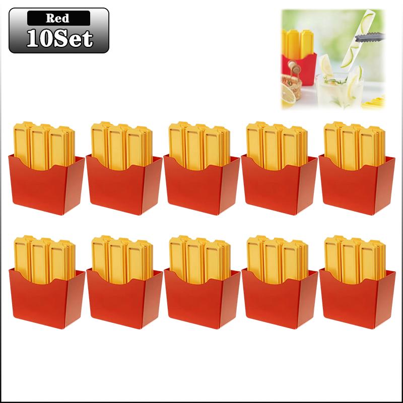 1-10Sets French Fries Ice Cube Mold Long Bar Silicone Tray for Freezer Homemade Ice Sticks Cocktail Maker BPA Free Kitchen Tools