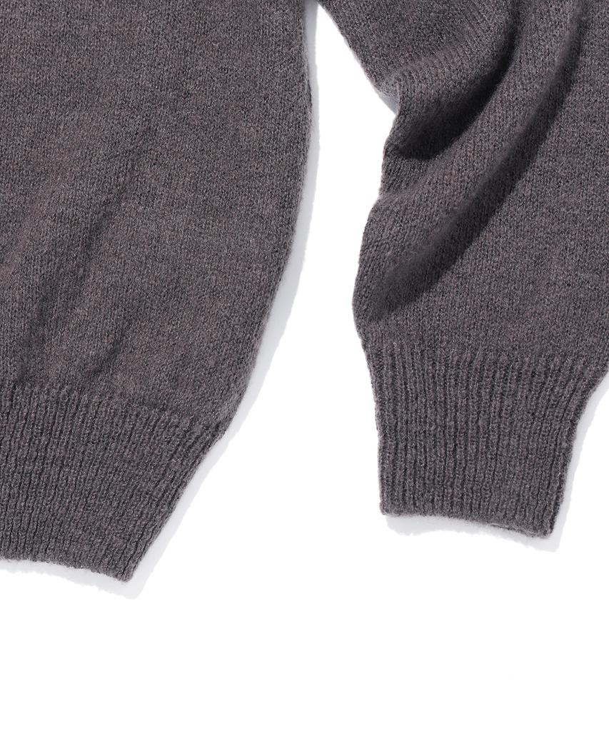 AOTT Unisex Snug Mohair Knit Brown