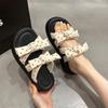 Thick-soled High-end Slippers Women's Summer Wear 2025 New Models with Skirts, Sandals, Fairy Style Fashion One-word Sandals