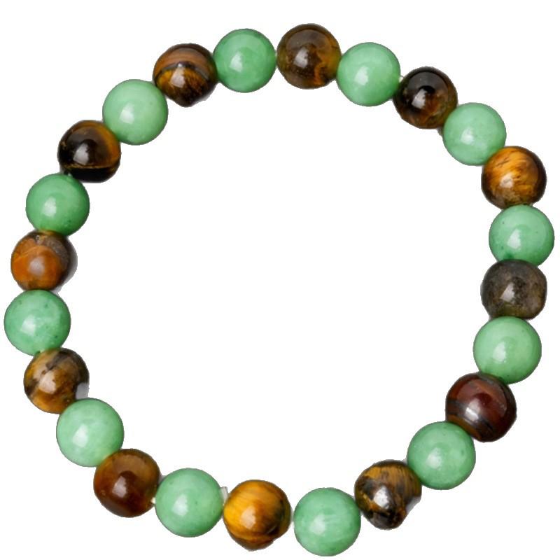 Temu Xiyin TikTok Trending Tiger Eye Stone Bracelet - New Style Handcrafted String