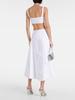 2025 French Retro Summer Floral Spliced High-Waist Midi Skirt and Sling Top Set