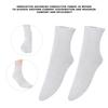 Silver Fiber Therapy Conductive Massage Socks Electrode Socks (PU Leather On Single Side)