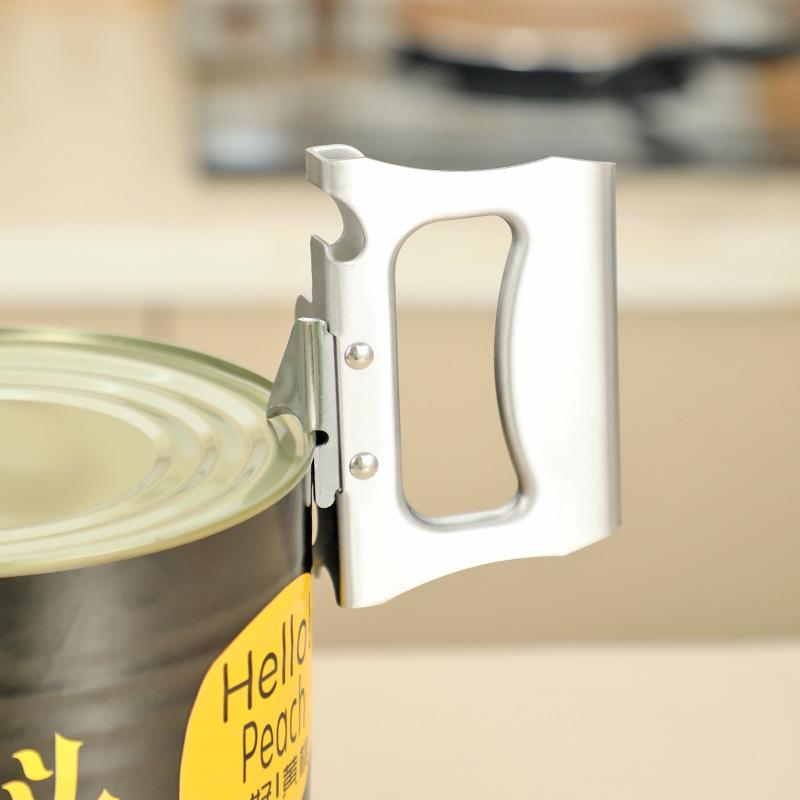 Stainless Steel Multi-Functional Manual Opener for Cans, Bottles, Ketchup, Coconut Milk Lids