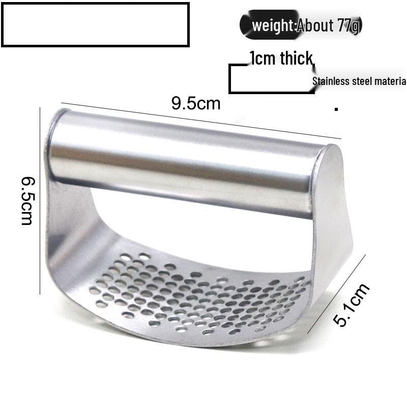ZISIZ Stainless Steel Arc Garlic Press