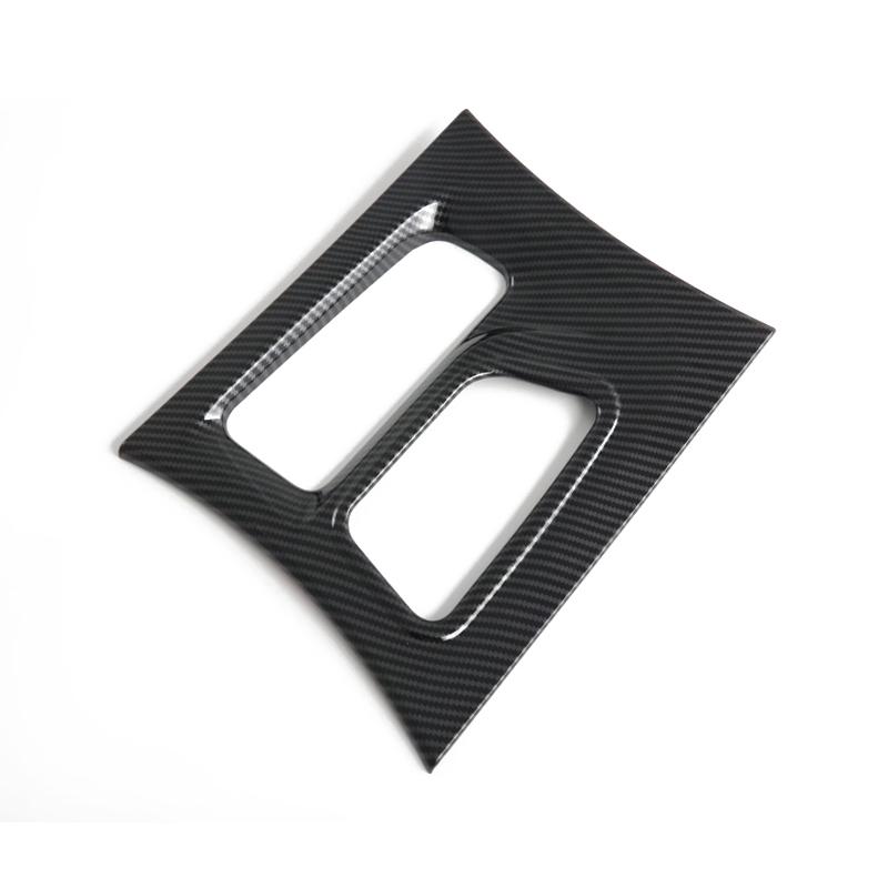 For Dodge Charger 2016- ABS Carbon Fiber Central Control Gear Shift BOX Panel Decorative Trim Sticker Interior Accessories