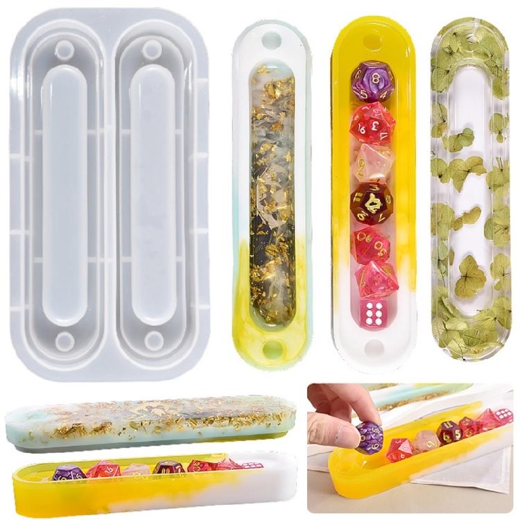 Dices Storage Box Resin Molds,Silicone Dices Organizer Holder Mold for DIY Craft