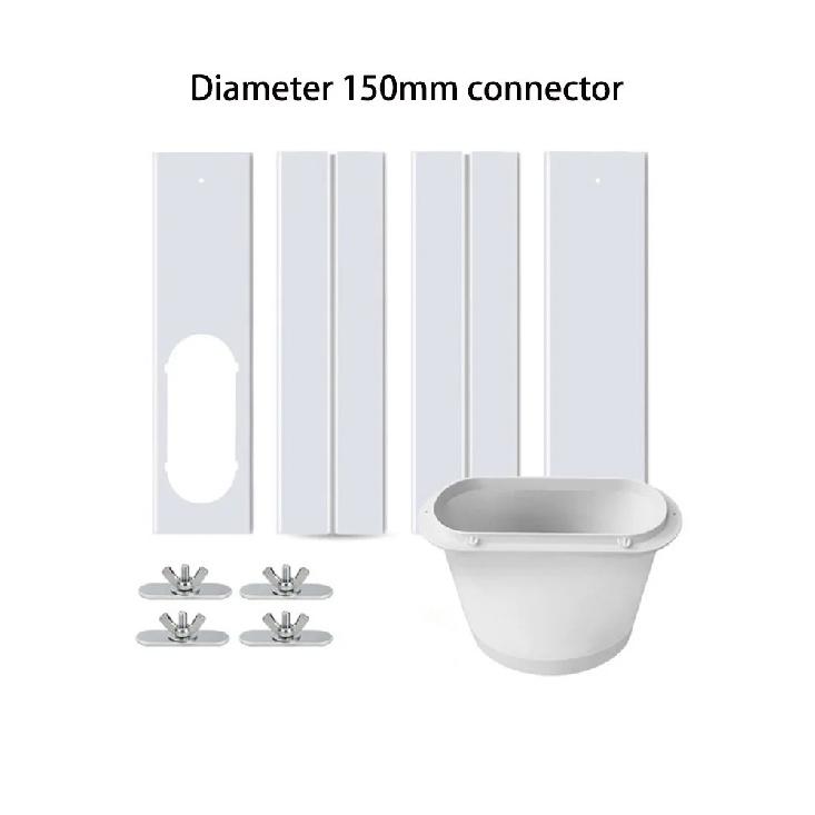 Condizionatore d'Aria Portatile Kit Finestra Kit Sfiato Finestra Condizionatore Universale Sigillo Scorrevole Regolabile Connettore Tubo Sfiato