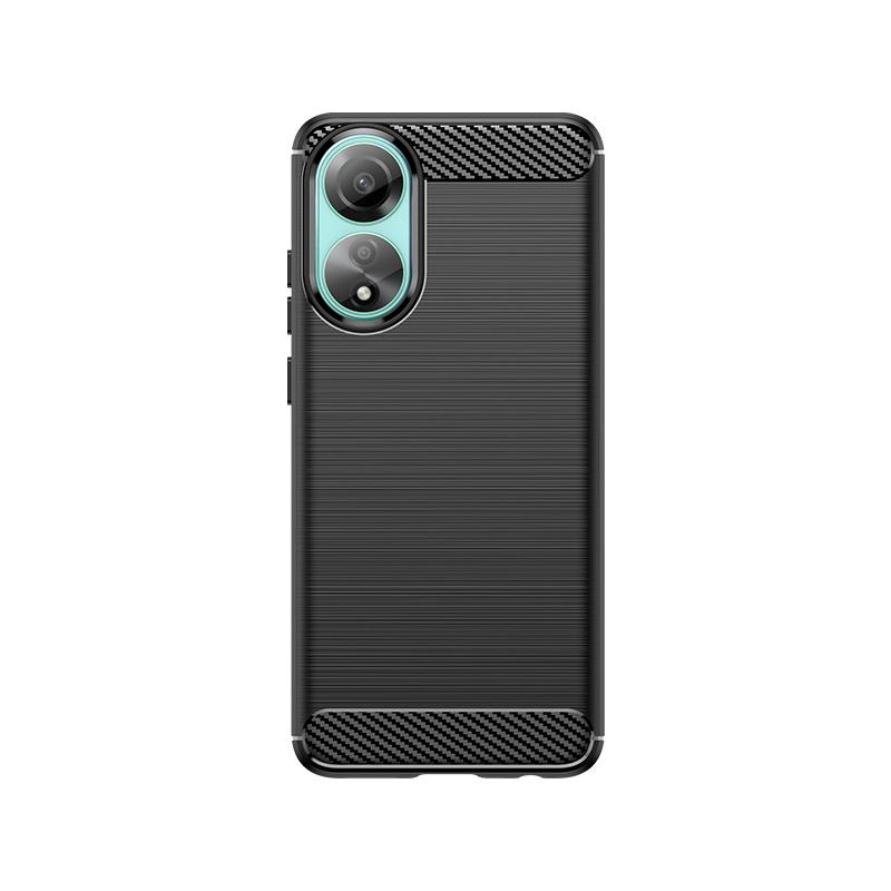 For Cover OPPO A78 Case OPPO A78 A 78 4G Capas Brushed Carbon Fiber Phone Bumper Back Shockproof Soft TPU Fundas OPPO A 78 A78