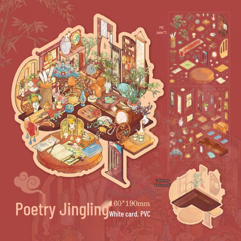 Mr. Paper Fairy Tale Book Series Flat Stickers - DIY Student Fun Pack