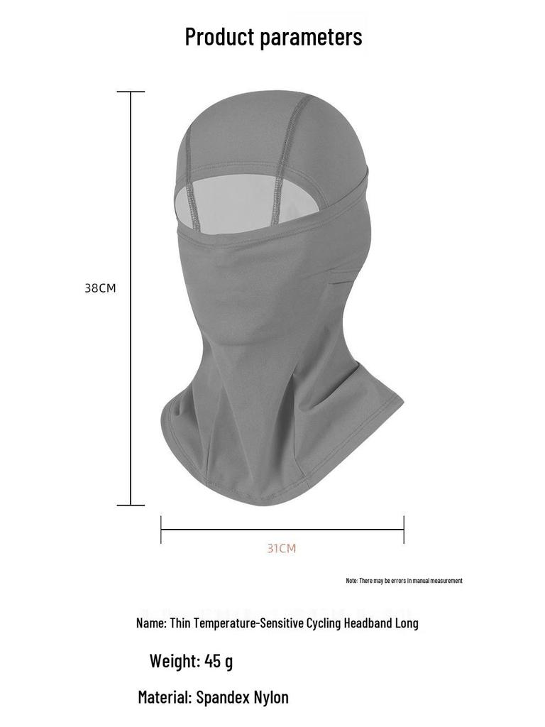 Color-Changing Thermal Winter Cycling Balaclava: Velvet-Lined, Windproof, Heat-Sensitive Ski Face Mask.