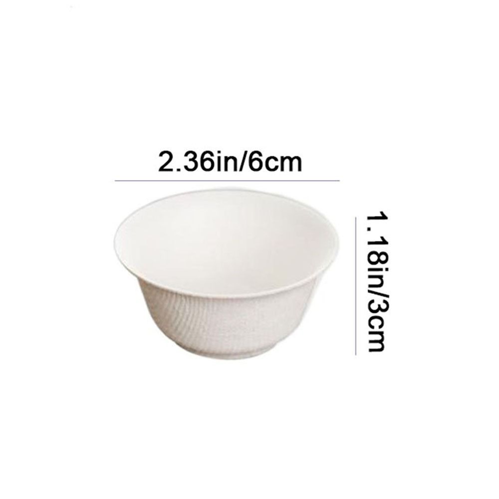 50Pcs 60ML Disposable Kung Fu Tea Cup Thickened Eco-Friendly Drink Cup Biodegradable High Temperature Resistant Water Cup Travel
