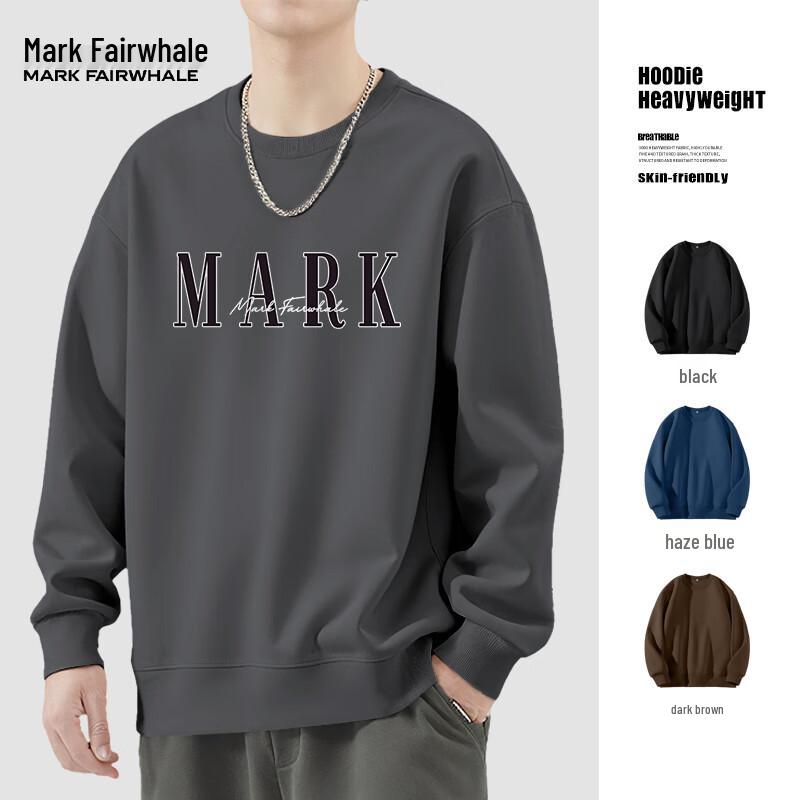 Mark Fairwhale Men s Heavyweight American Style Crew Neck Sweatshirt XL
