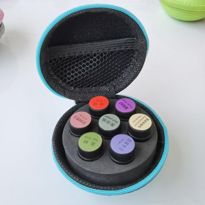 1Pcs Gel Container Storage Bag Mini Bottle Box Oil Organizer Travel Carryinig Holder 7 Compartments Essential Oil Case