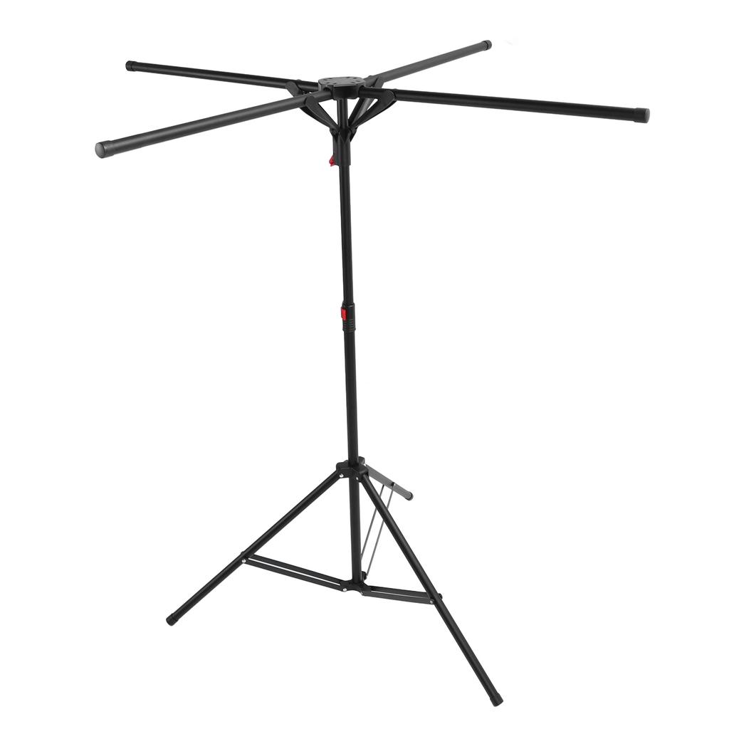 Tripod Clothes Drying Rack Carbon Steel Foldable Windproof Portable Floor Standing Laundry Drying Rack for Indoor Apartment Balcony