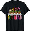 Plant Lover Gardener Pot Head Plants Pun Funny Plant Gift Unisex T-Shirt