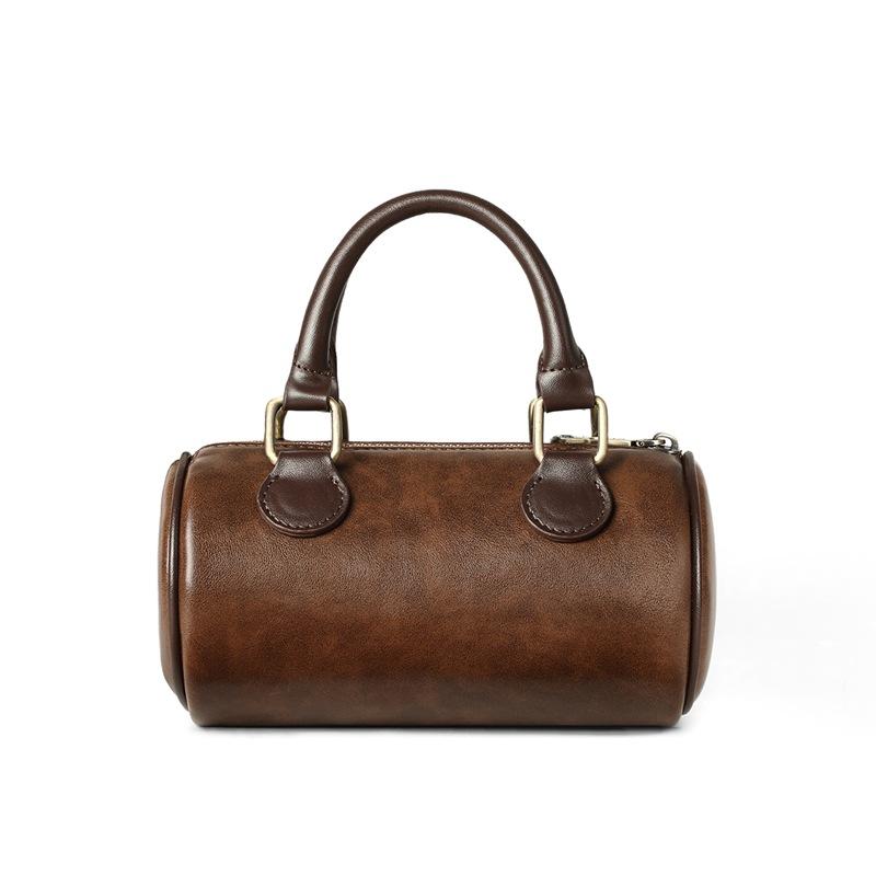 2025 New Women's Bag Autumn Winter Genuine Leather Single Shoulder Crossbody Bag Melad Handbag Pillow Bag