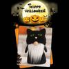 Halloween Bat Black Pumpkin Ornament Doll Creative Faceless Dolls for Home New Year Birthday Wedding Party