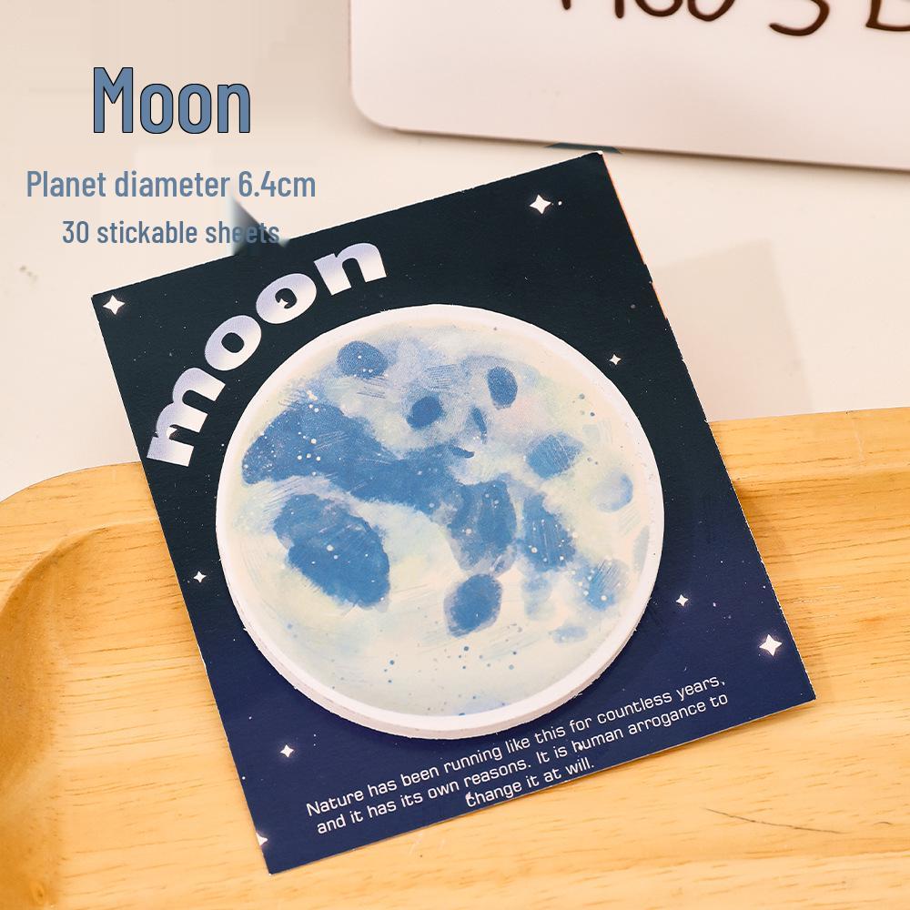Cute Planet Sticky Notes: Reusable Earth-Themed Memo Pad & Small Gift