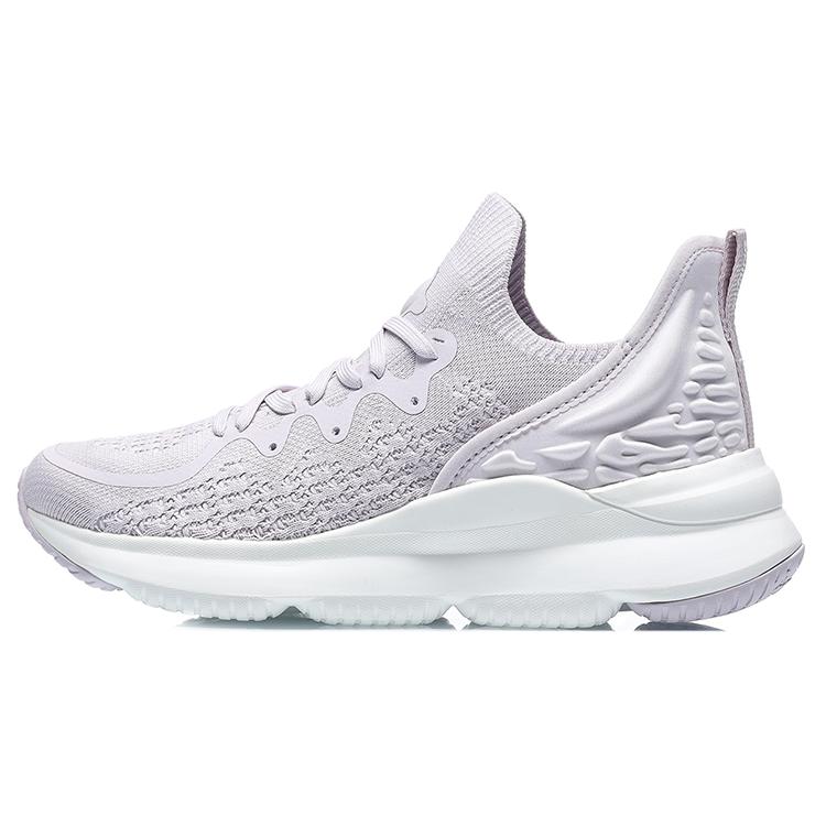 

Новая коллекция LiNing EazGo Comfortable Легкие низкие спортивные повседневные кроссовки женские фиолетово-серые AREQ024-3 35.5