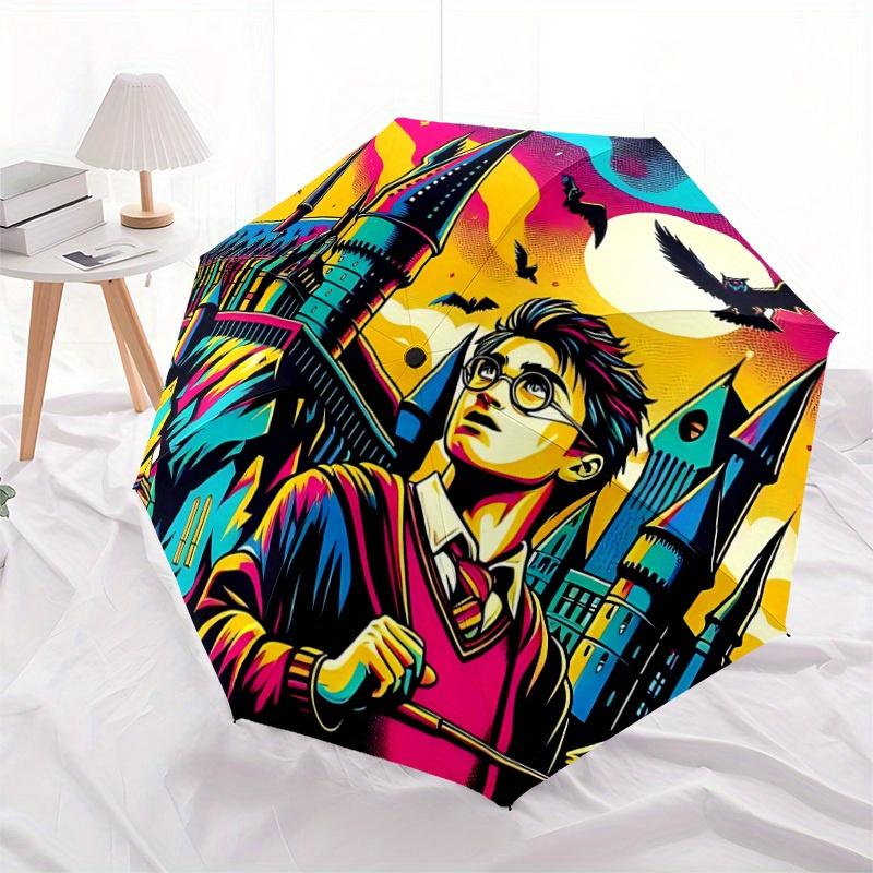 1pc Wizard Windproof Automatic Windproof Umbrella, Lightweight for Women/Men, Perfect Christmas Gift 0811274