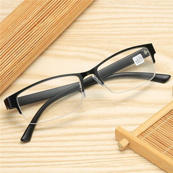 Anti Blue Light Reading Glasses Men Retro Metal Frame Square Students Myopia Glasses Frame Men Hyperopia 0~+4.0 / Myopia -1.0~-6.0