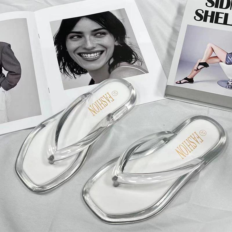 Nuevas Chanclas Planas de Suela Suave para Mujer, Moda de Verano 2023, Zapatos de Playa