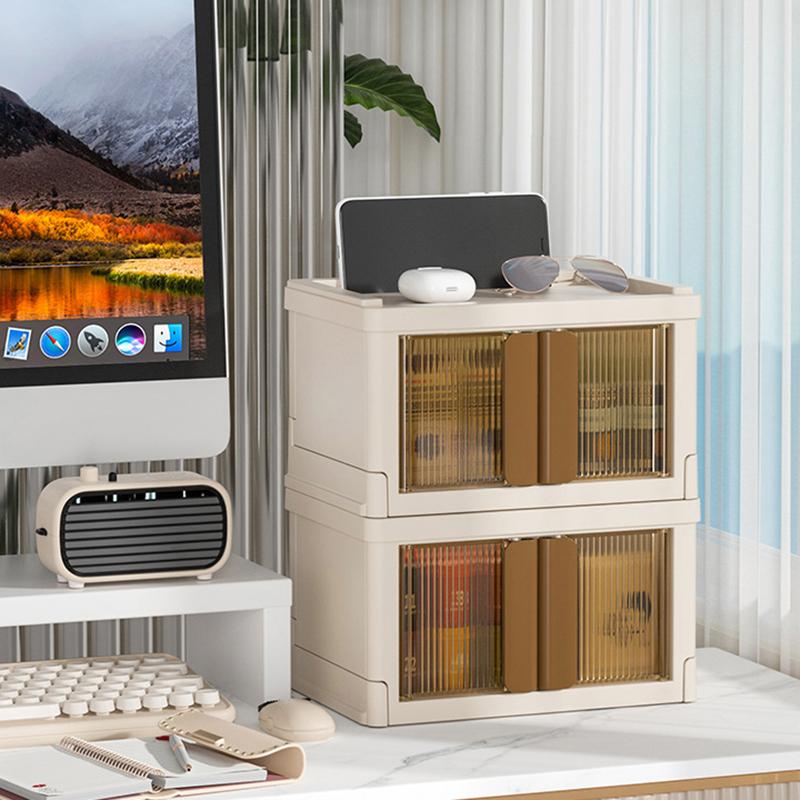 Caja de almacenamiento plegable de plástico portátil para guardar ropa, juguetes, muñecas, organizador de armario para el hogar