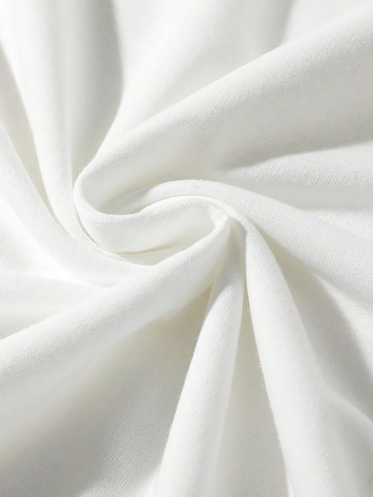 Summer 2025 new men's suit: Summer short-sleeved T-shirt top, casual street wear and comfortable top, simple letter print men's