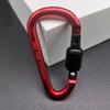 Outdoor Aluminum Alloy Mountaineering Buckle Quick Hang 6 With Lock Key Chain Backpack Buckle Hanging Buckle D Type With Lock Buckle Wind Rope Buckle