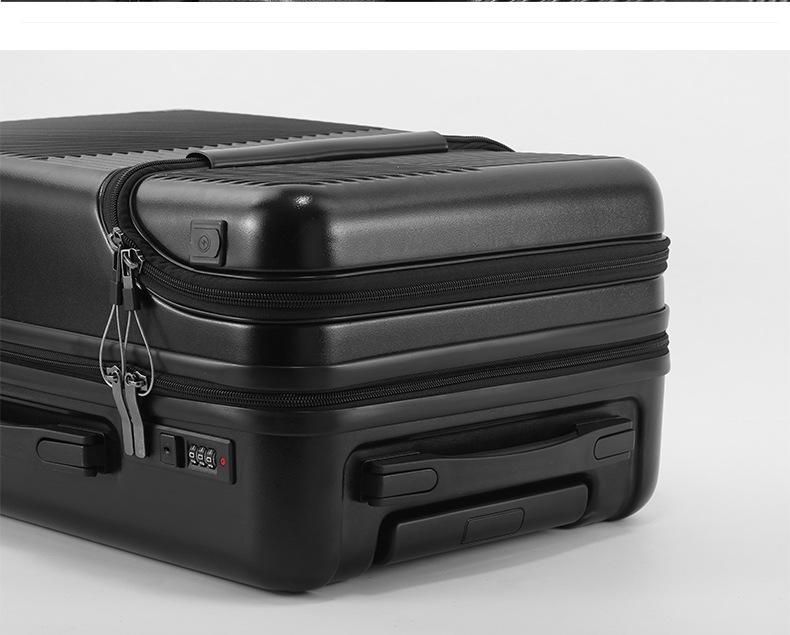 Women's 20-Inch Lightweight Carry-On Trolley with Cup Holder, Also Suitable for Men and Students