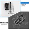 QBUC for Honda Civic Key Fob Cover, Key Case with Keychain for Honda  2024 2025 Accord CR-V HR-V V Pilot SI EX EX-L Touring Carbon Fiber Key Fob Case