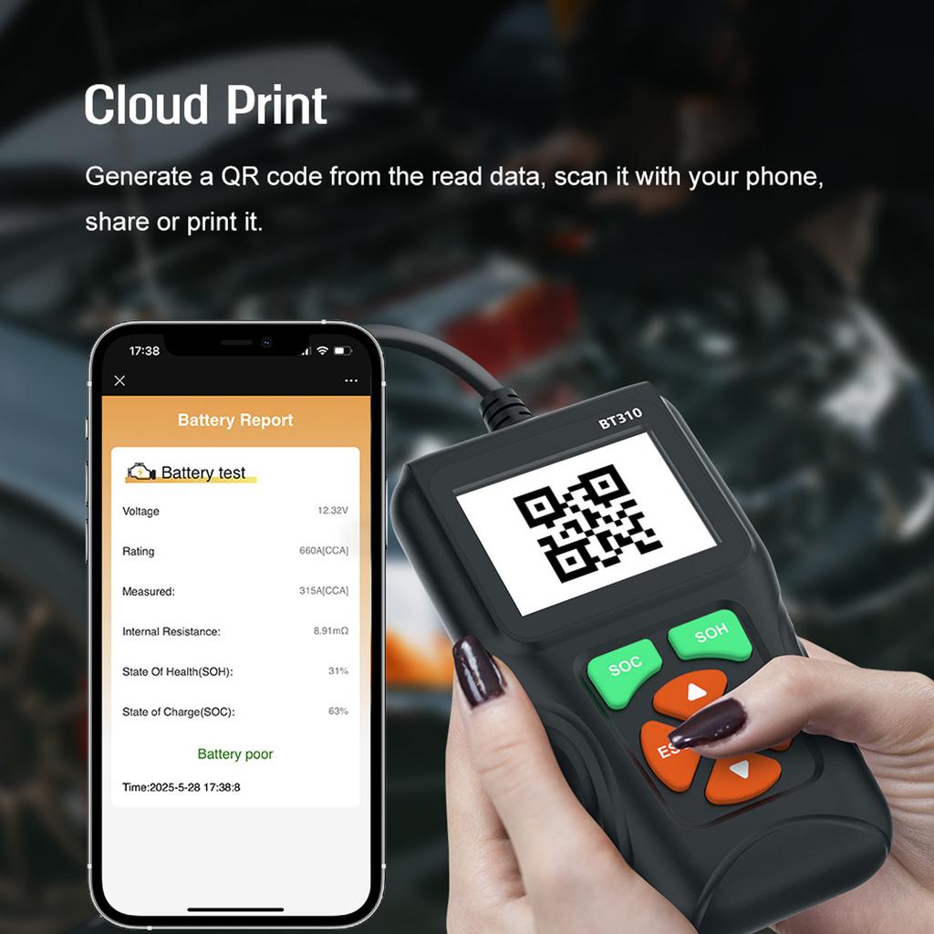 Multipurpose Car Battery Tester For Reliable Voltage And Current Measurement Car Battery Analyzers