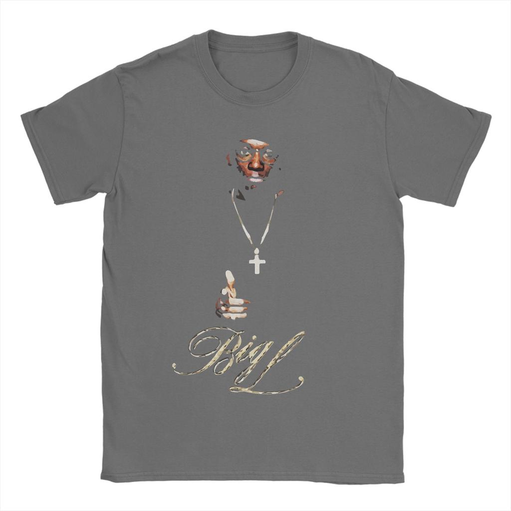 Men Big L T Shirt  100% Cotton Clothes Unique Short Sleeve Crewneck Tee Shirt New Arrival T-Shirts